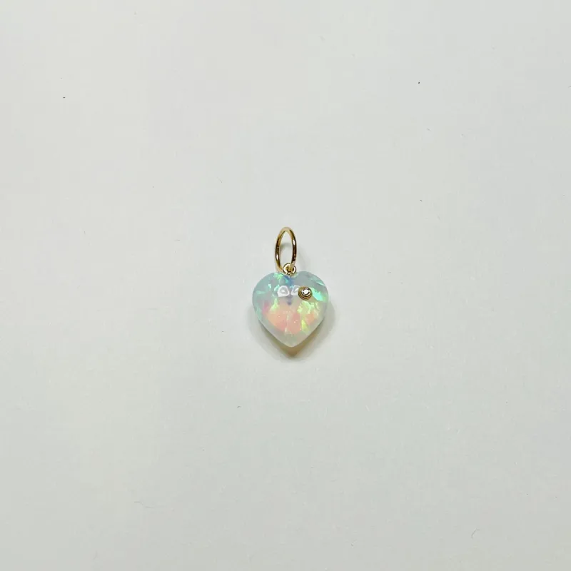 small puffy heart with diamond sold by Theodosia