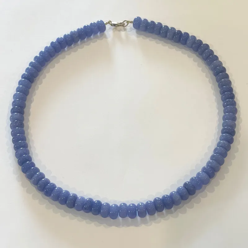 periwinkle angelite candy necklace sold by Theodosia