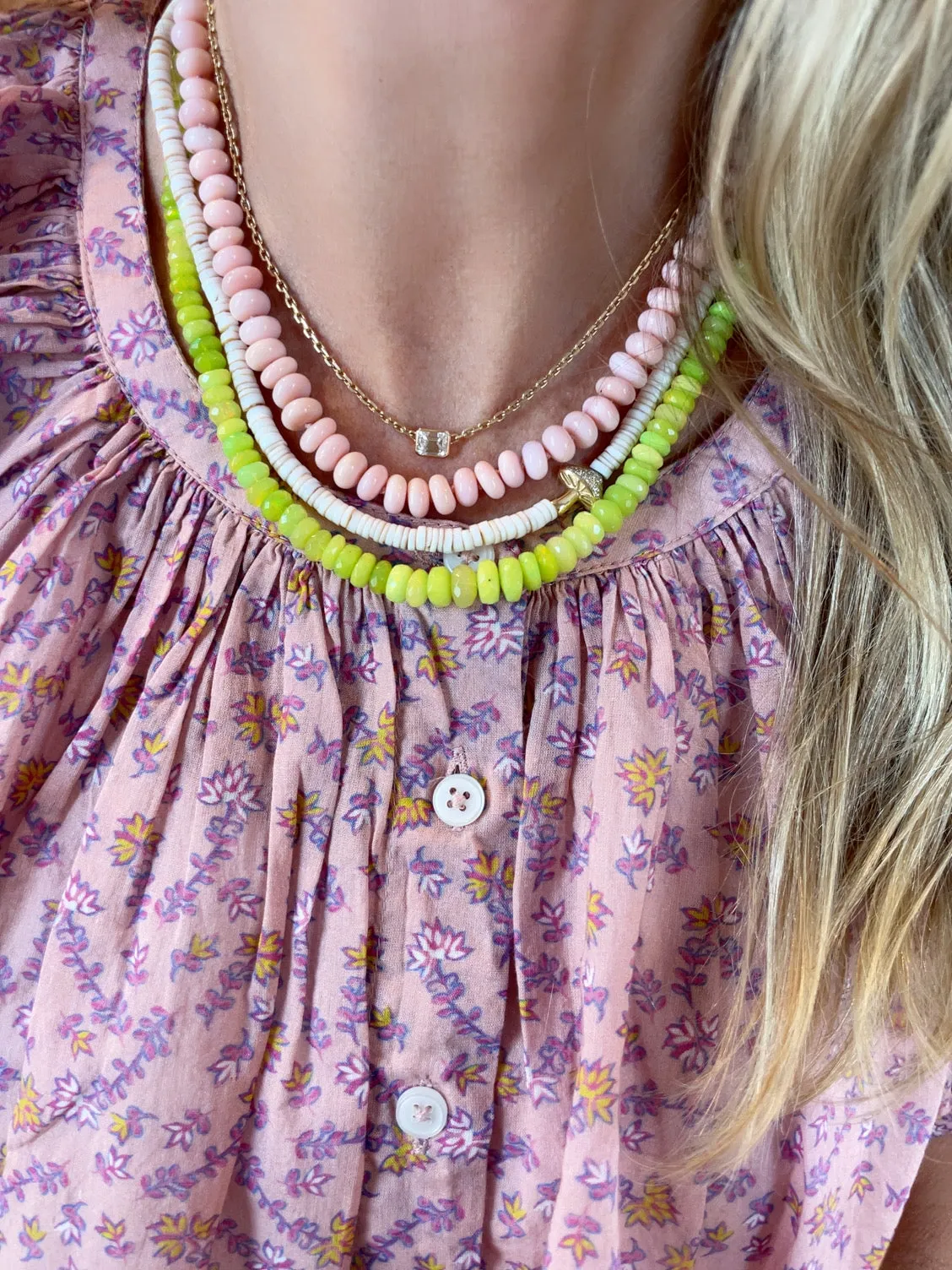 shell necklace with mushroom sold by Theodosia product image thumbnail 3