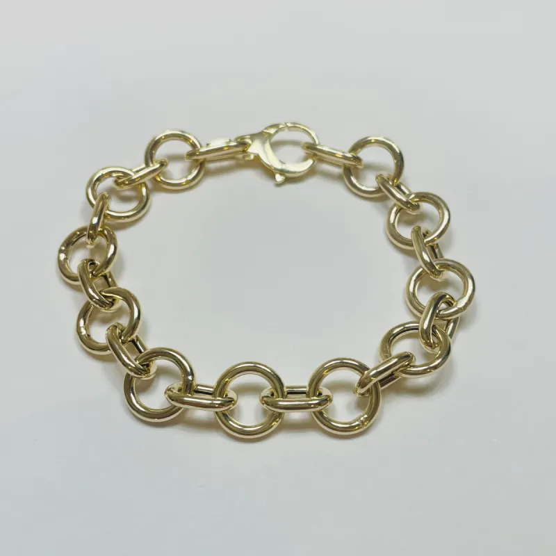14k gold chain bracelet made by Theodosia