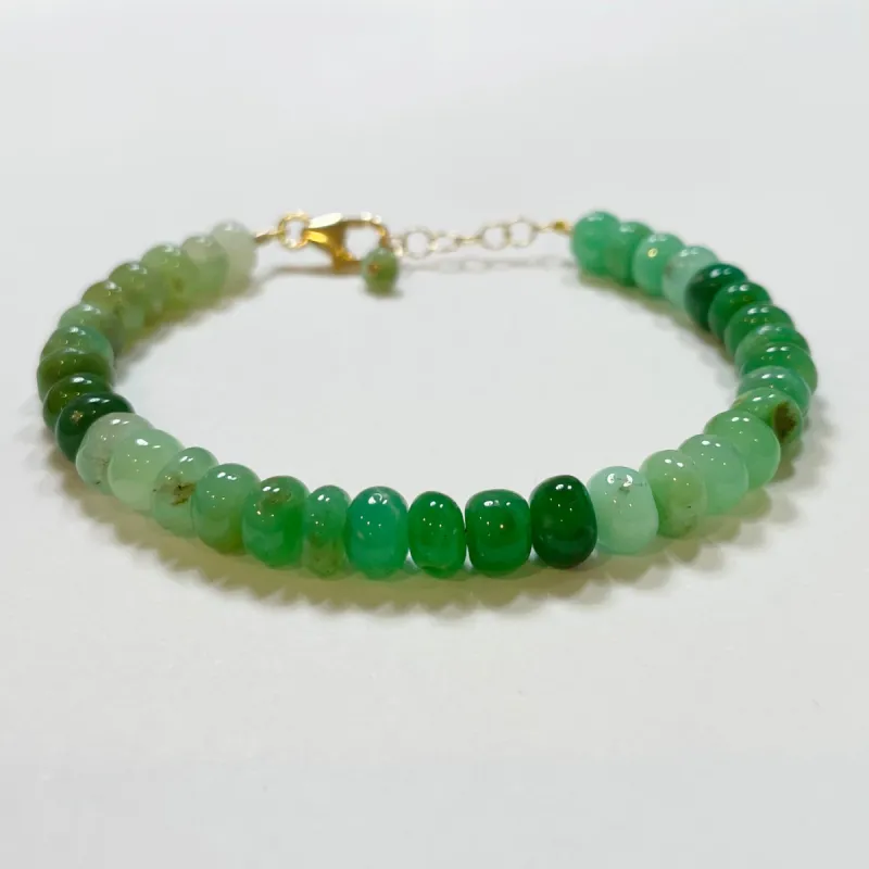chrysoprase bracelet made by Theodosia