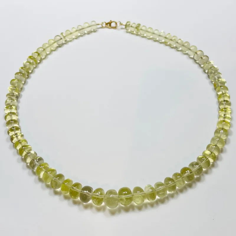 Lemon topaz candy necklace sold by Theodosia