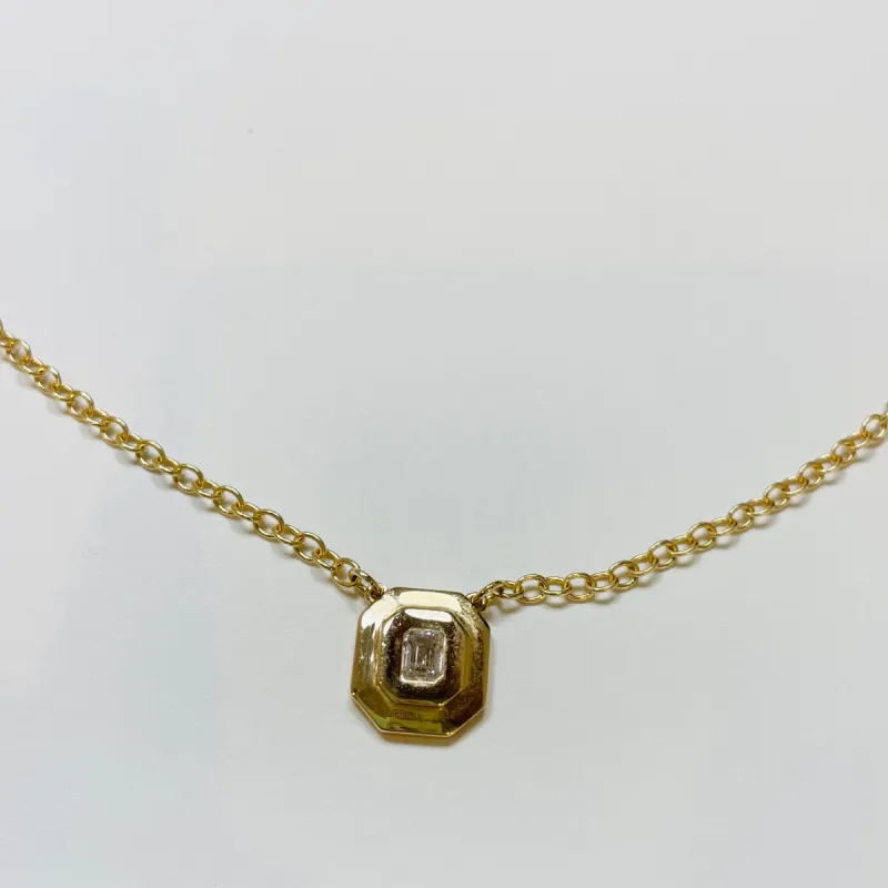 diamond art deco necklace sold by Theodosia