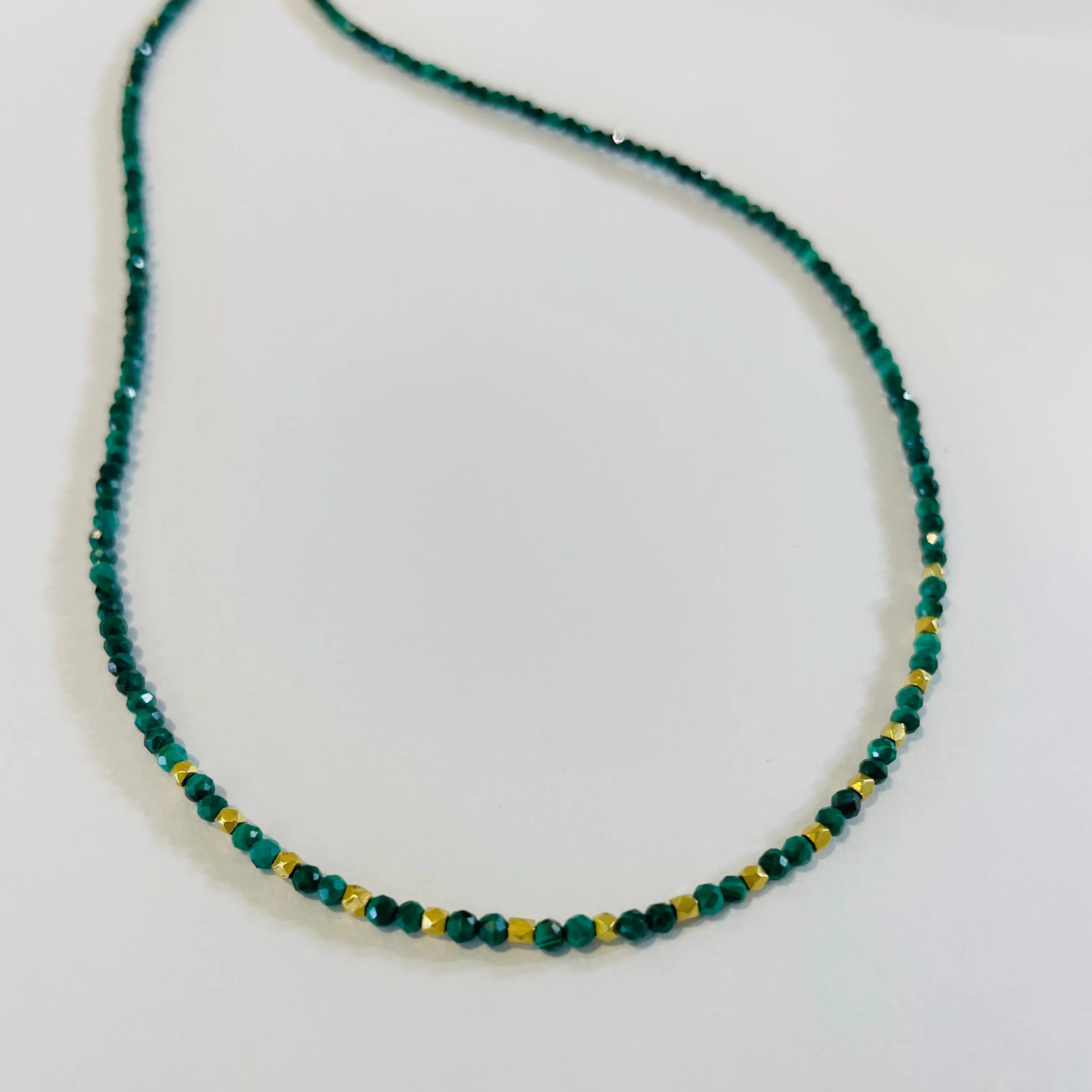delicate gold nugget necklace sold by Theodosia product image thumbnail 2