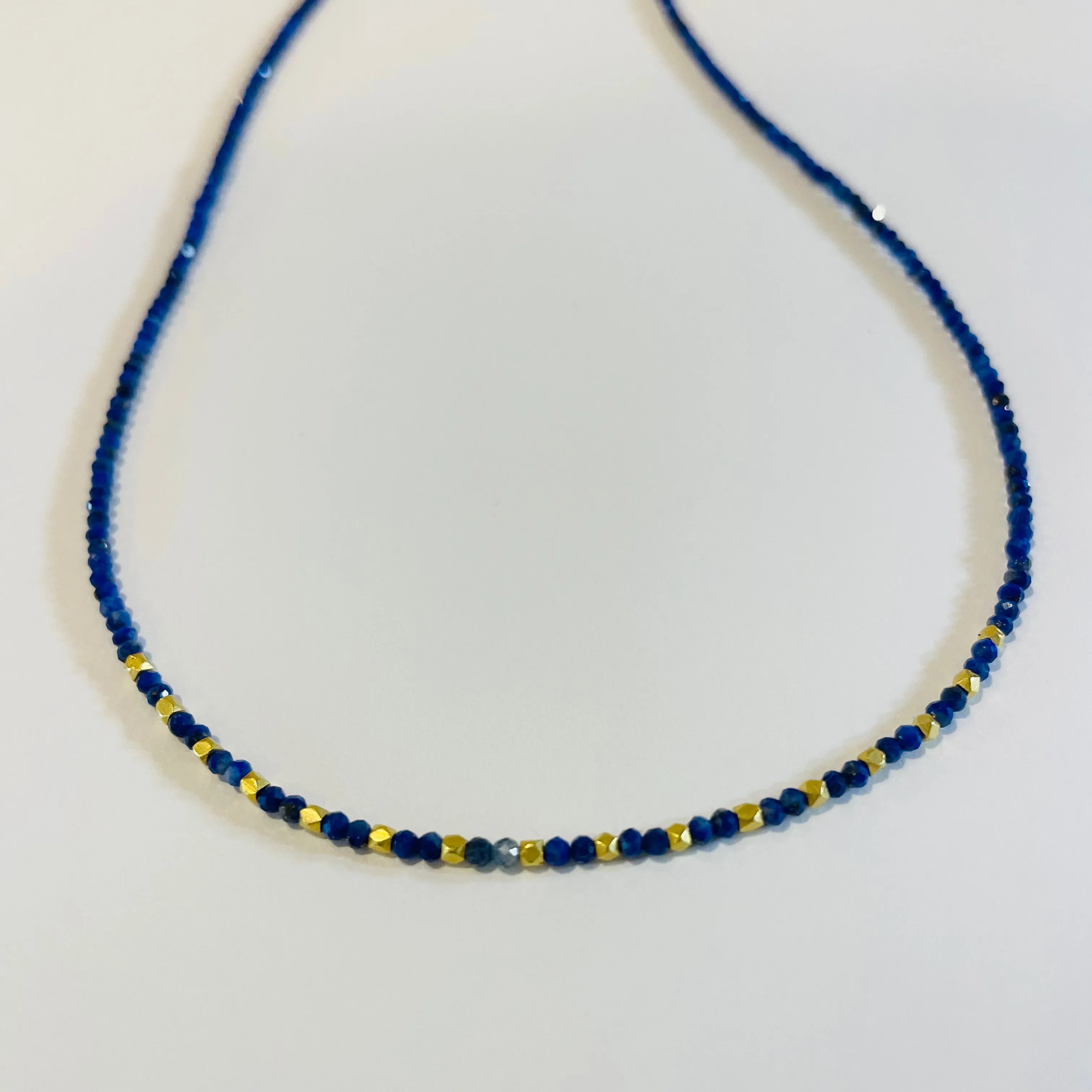 delicate gold nugget necklace sold by Theodosia product image thumbnail 4