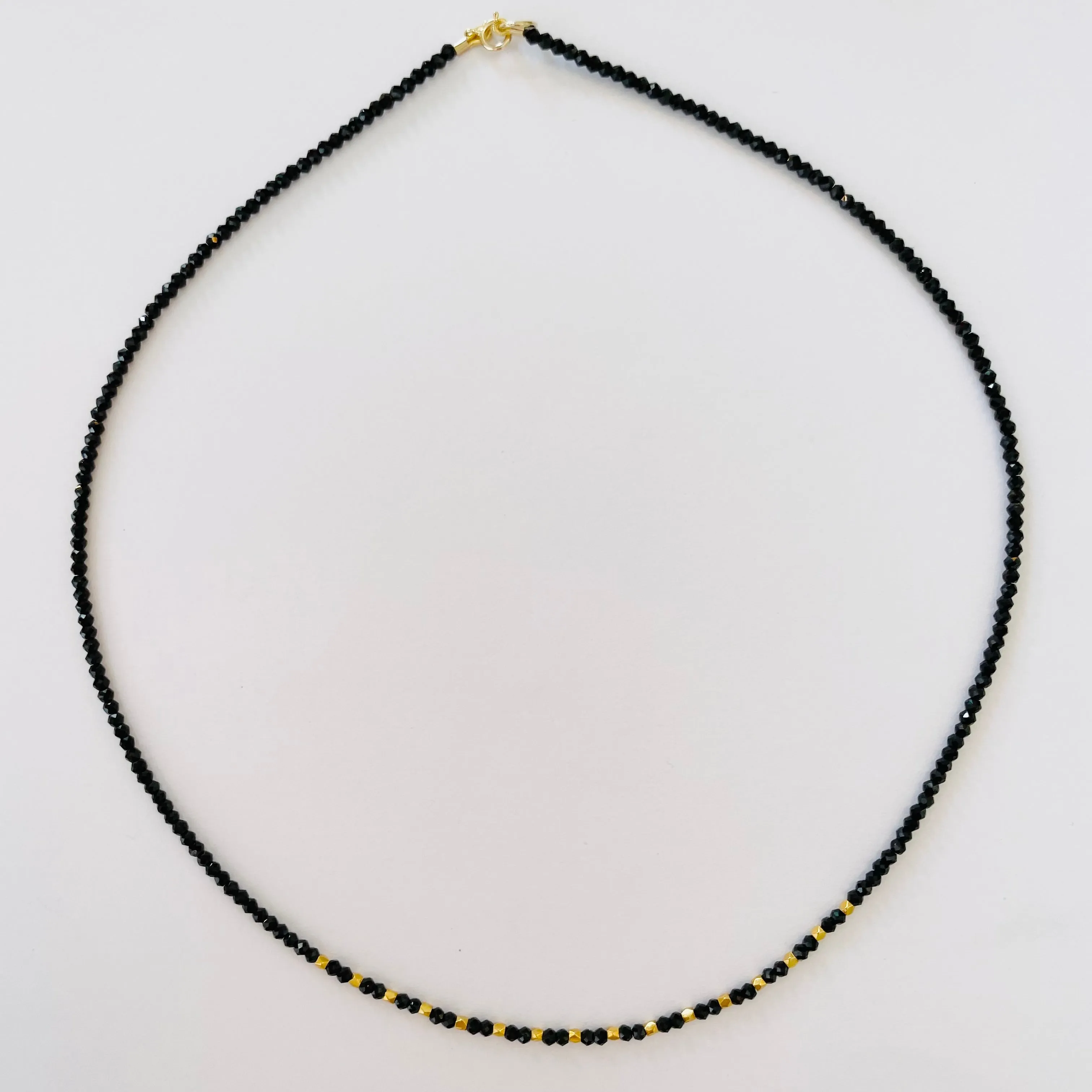 delicate gold nugget necklace sold by Theodosia