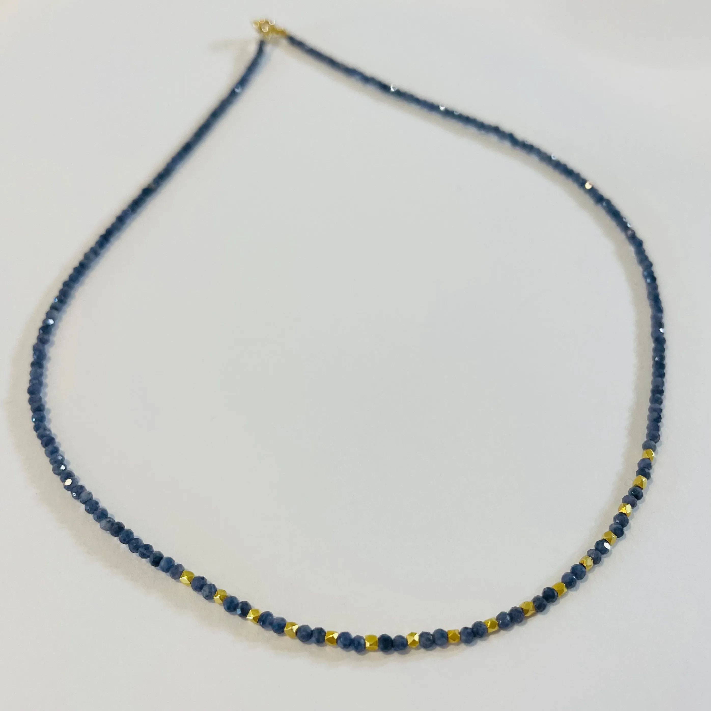 delicate gold nugget necklace sold by Theodosia product image thumbnail 3