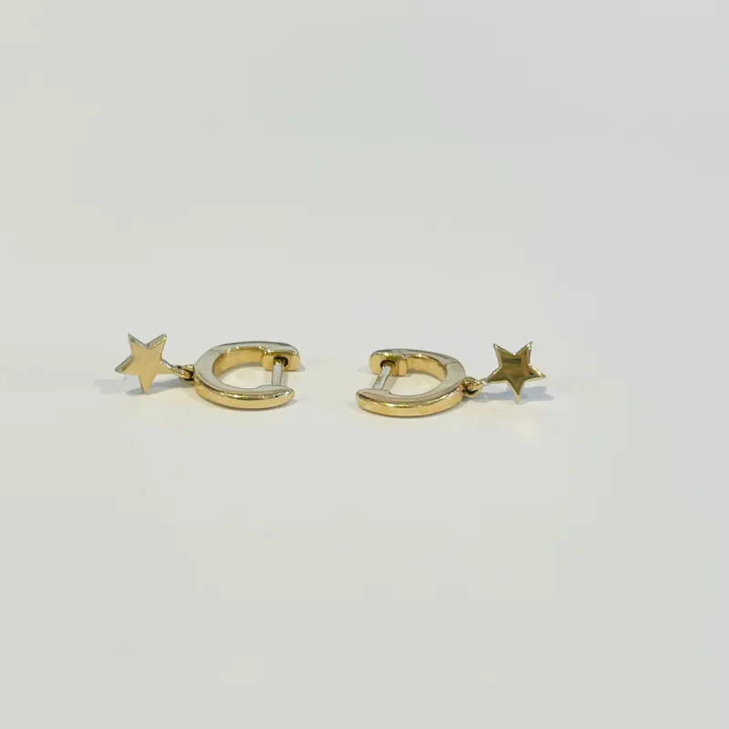 star charm huggies, 6mm sold by Theodosia