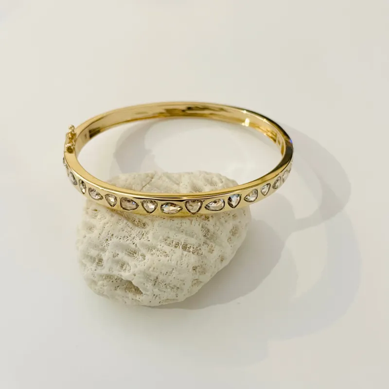pear diamond bangle sold by Theodosia