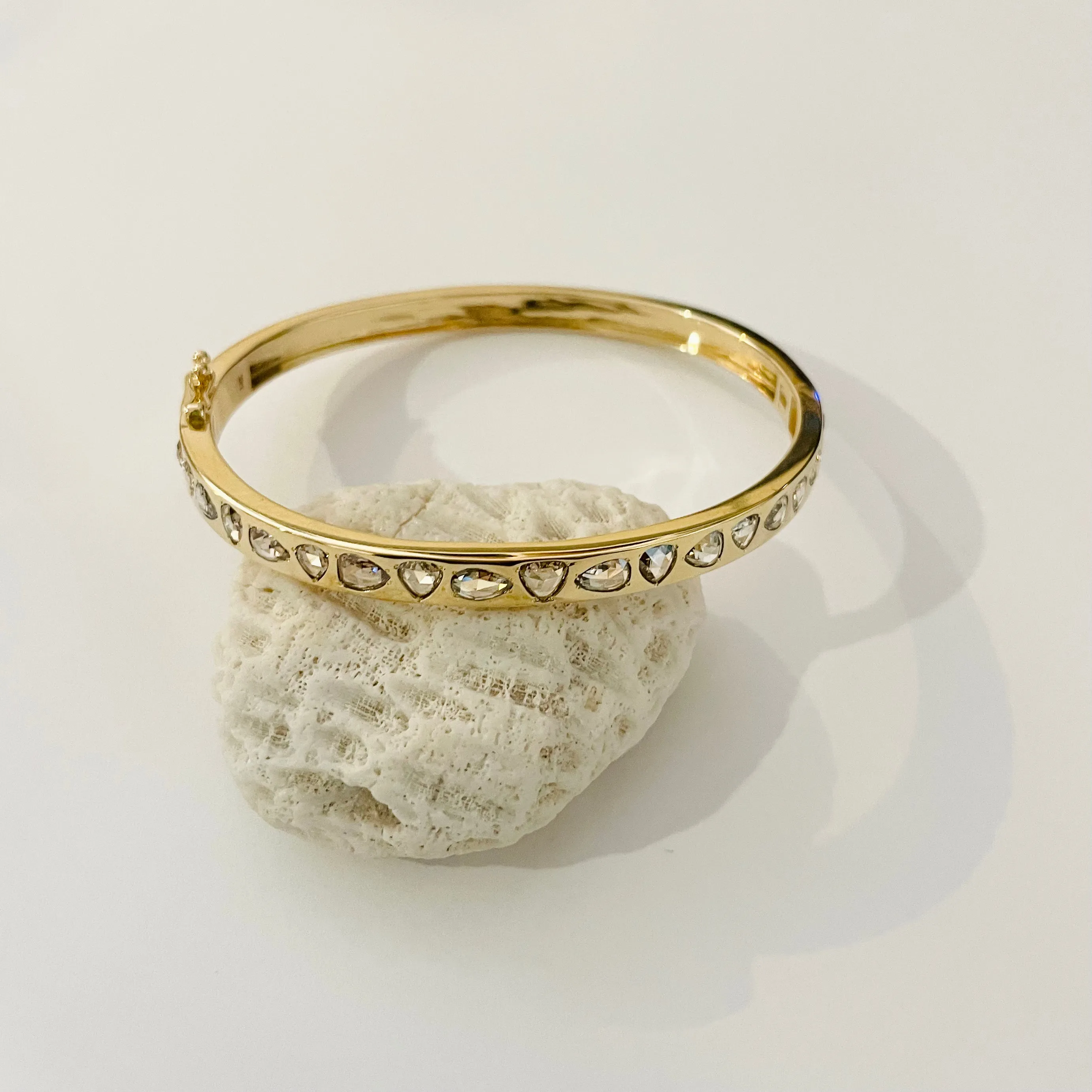pear diamond bangle sold by Theodosia