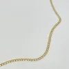 flat curb chain, 14 kt gold sold by Theodosia