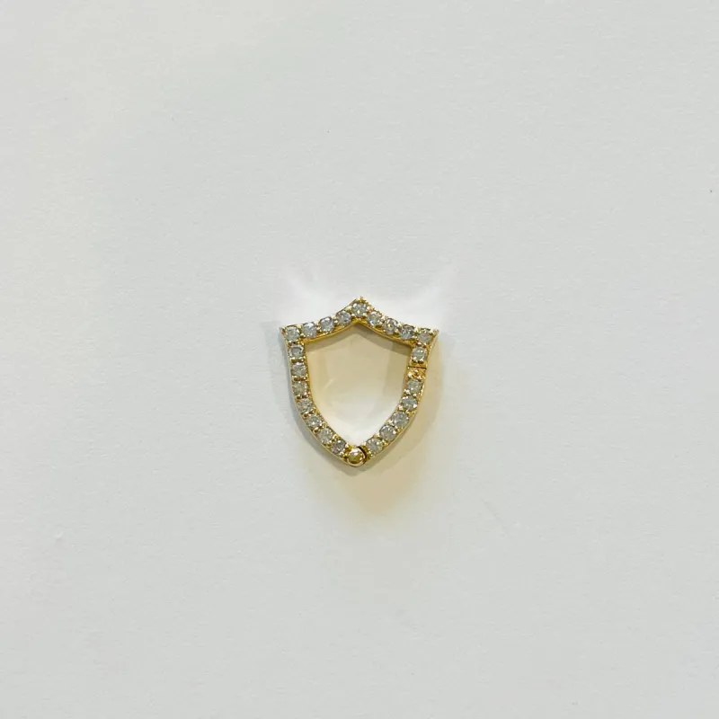 diamond shield gold connector sold by Theodosia