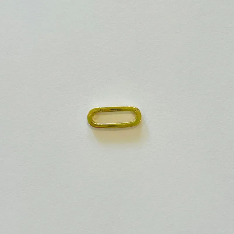 oval gold connector sold by Theodosia
