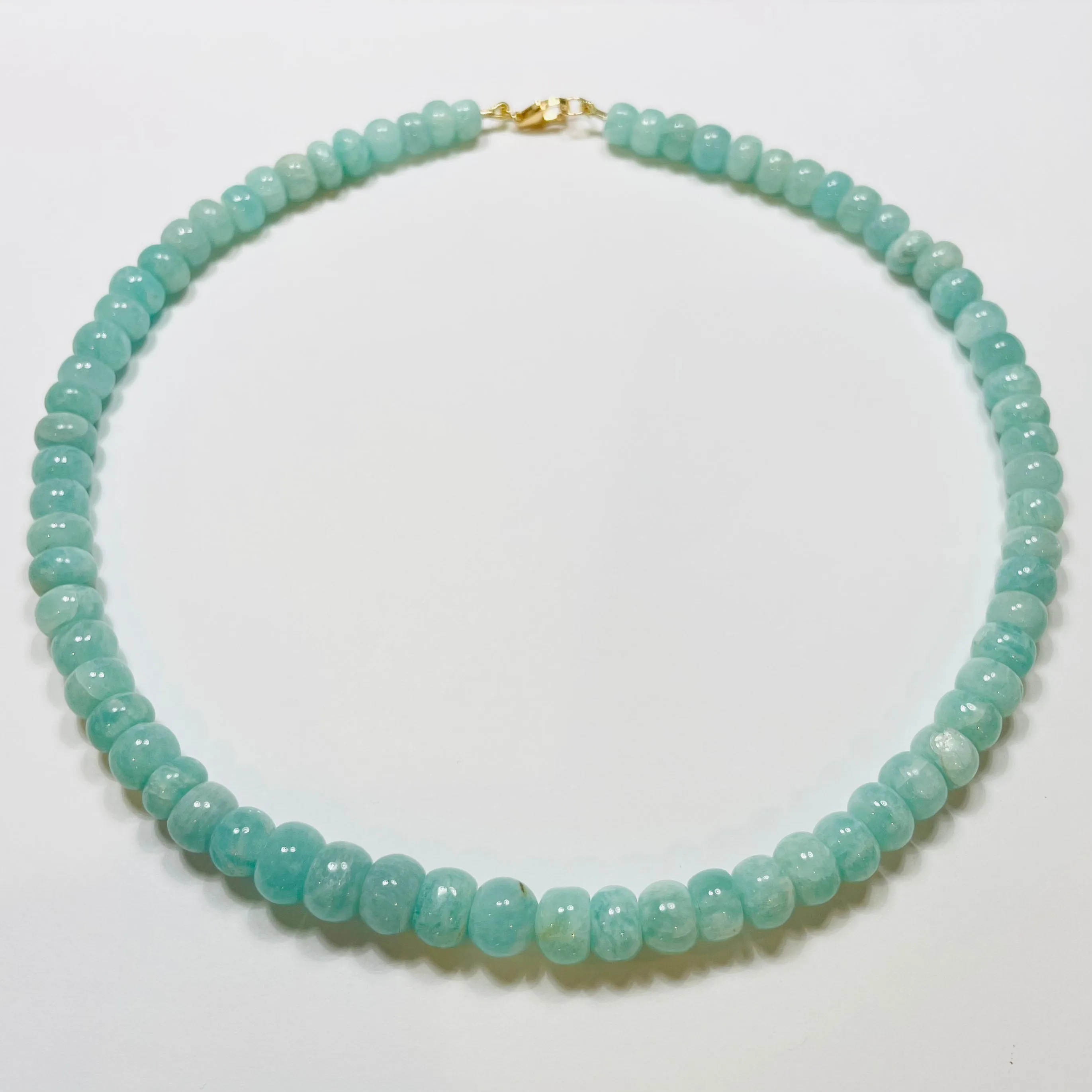 amazonite candy necklace, graduated sold by Theodosia