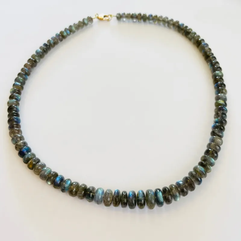 labradorite candy necklace sold by Theodosia