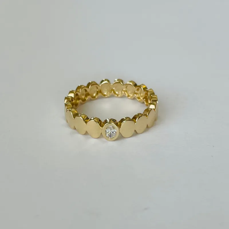 oval diamond band sold by Theodosia