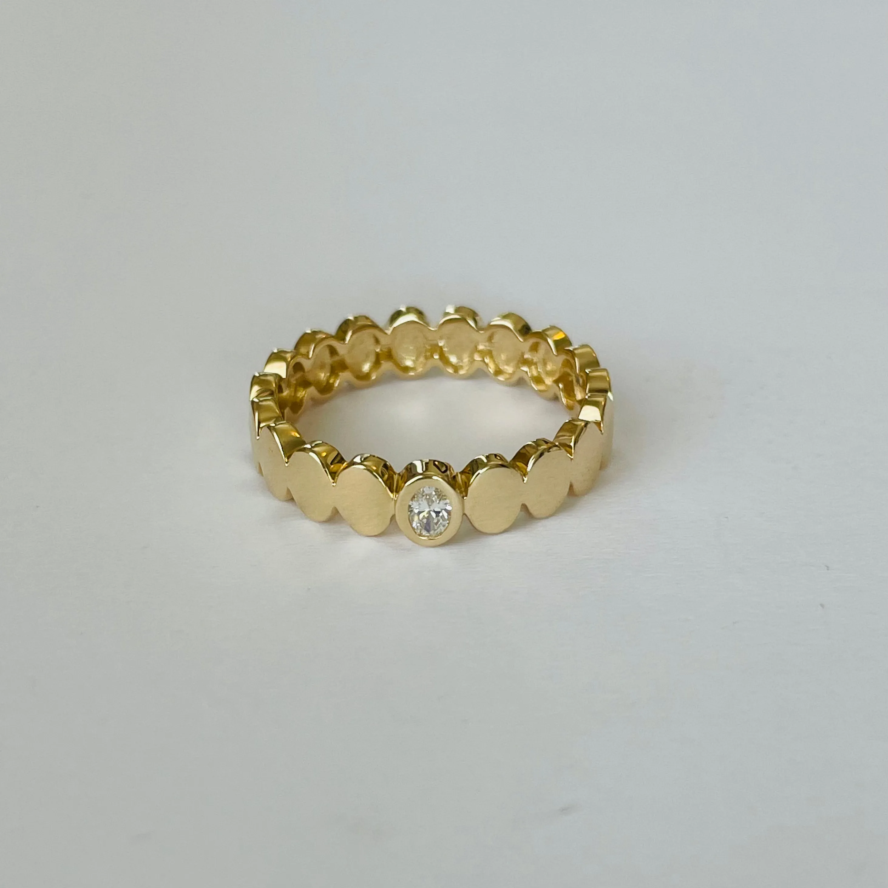 oval diamond band sold by Theodosia