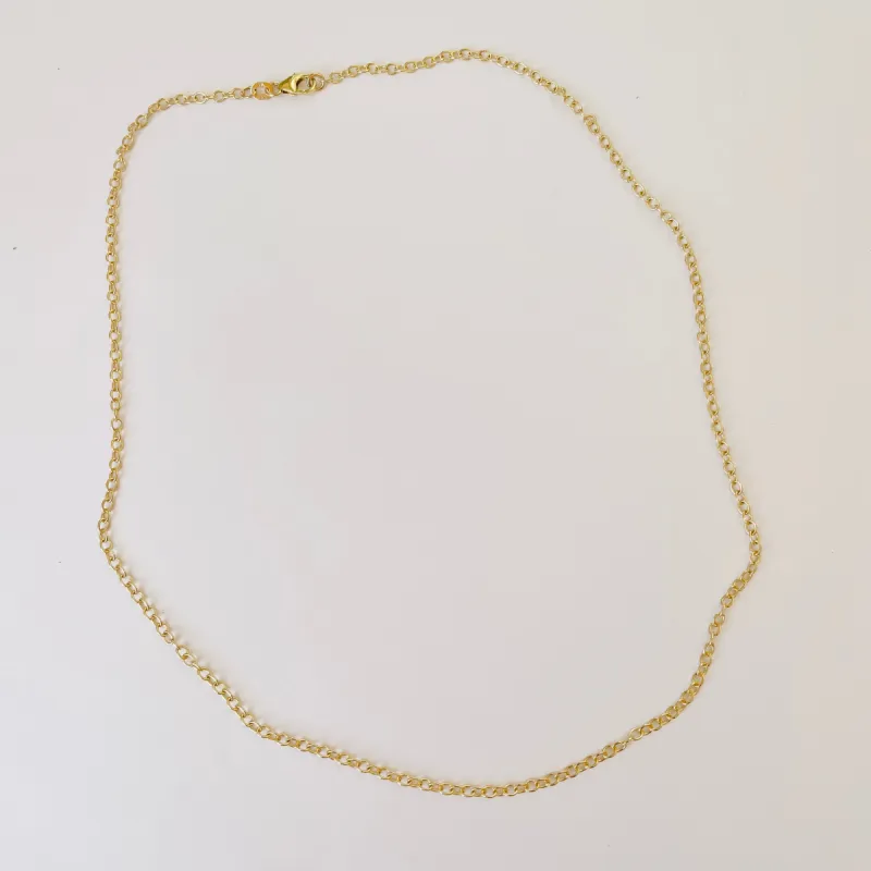 14k gold small cable chain sold by Theodosia