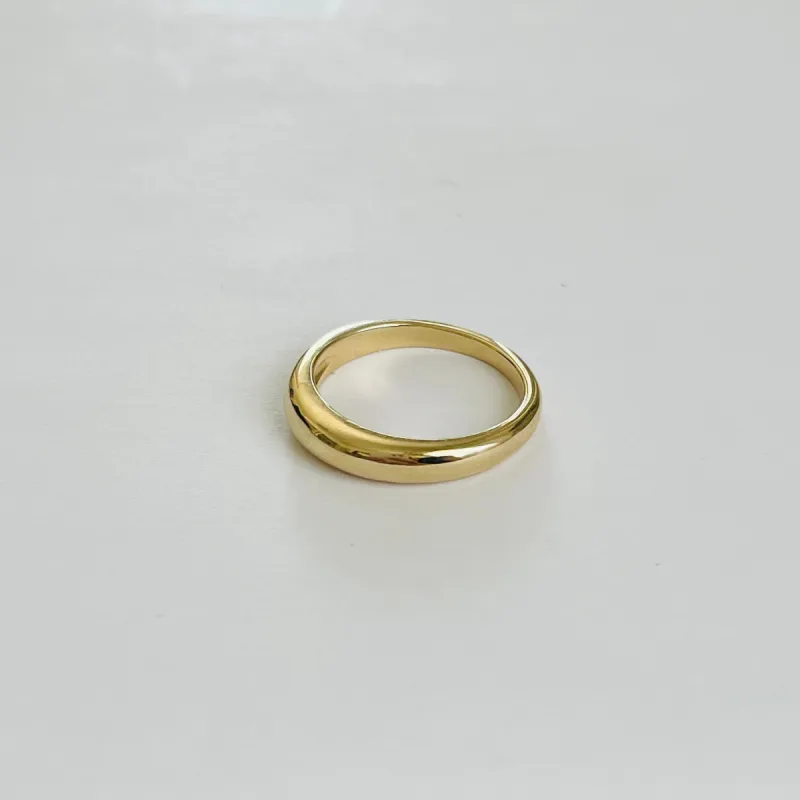 gold dome ring made by Theodosia