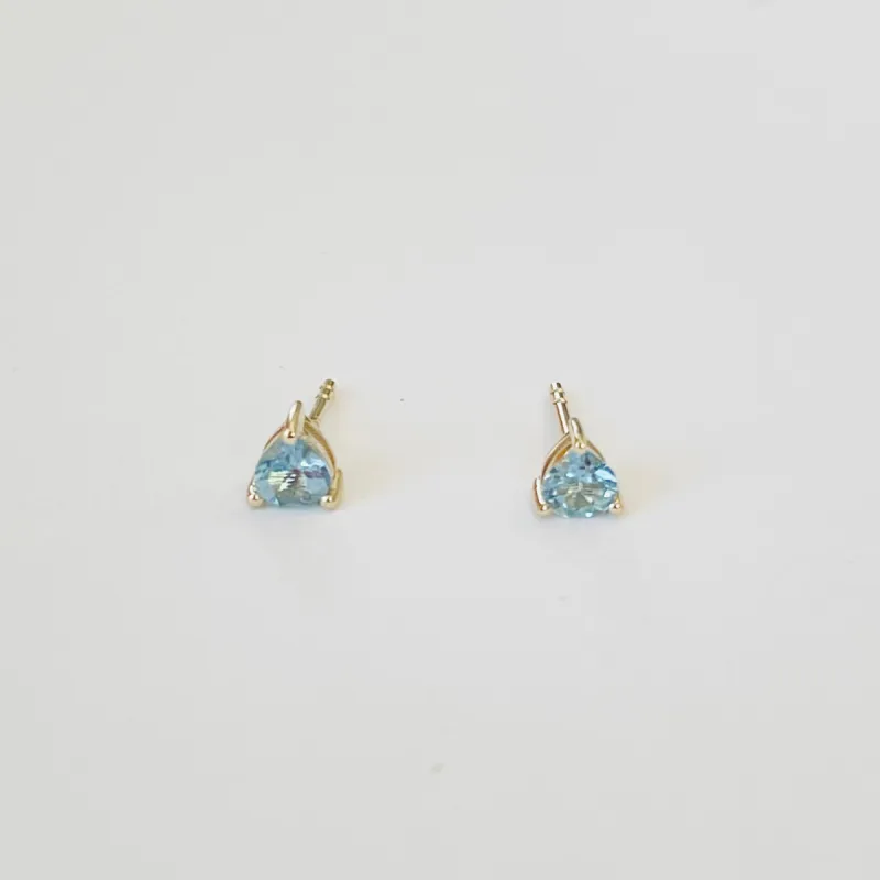 topaz heart shaped studs sold by Theodosia