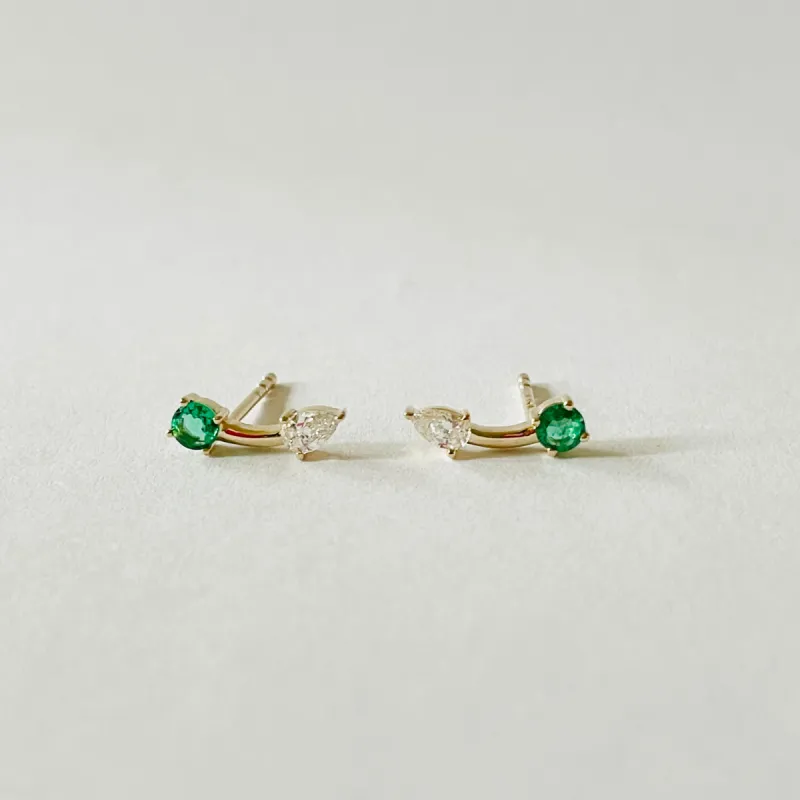 emerald and diamond crawler sold by Theodosia