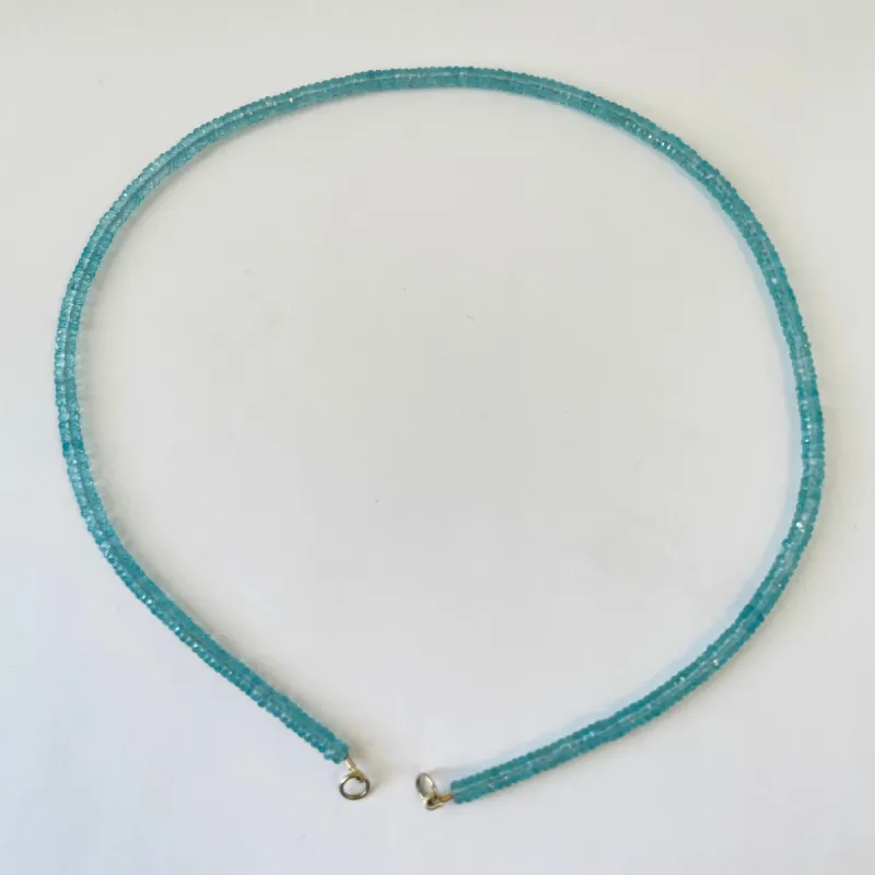 CUSTOMIZABLE blue apatite strand sold by Theodosia