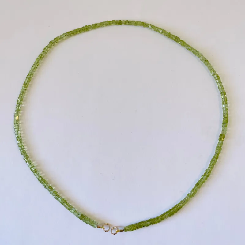 CUSTOMIZABLE peridot strand sold by Theodosia