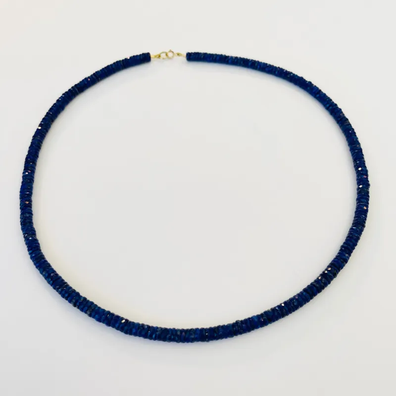 lapis heishi necklace sold by Theodosia