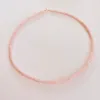 Pink opal heishi necklace sold by Theodosia