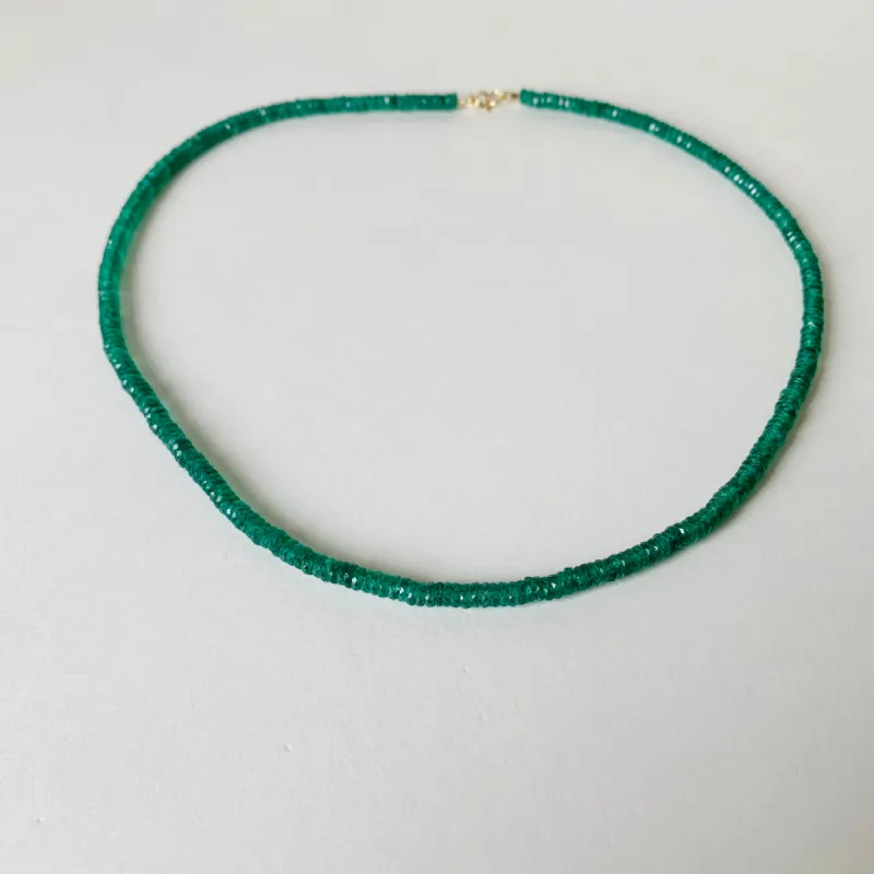aventurine green heishi necklace sold by Theodosia