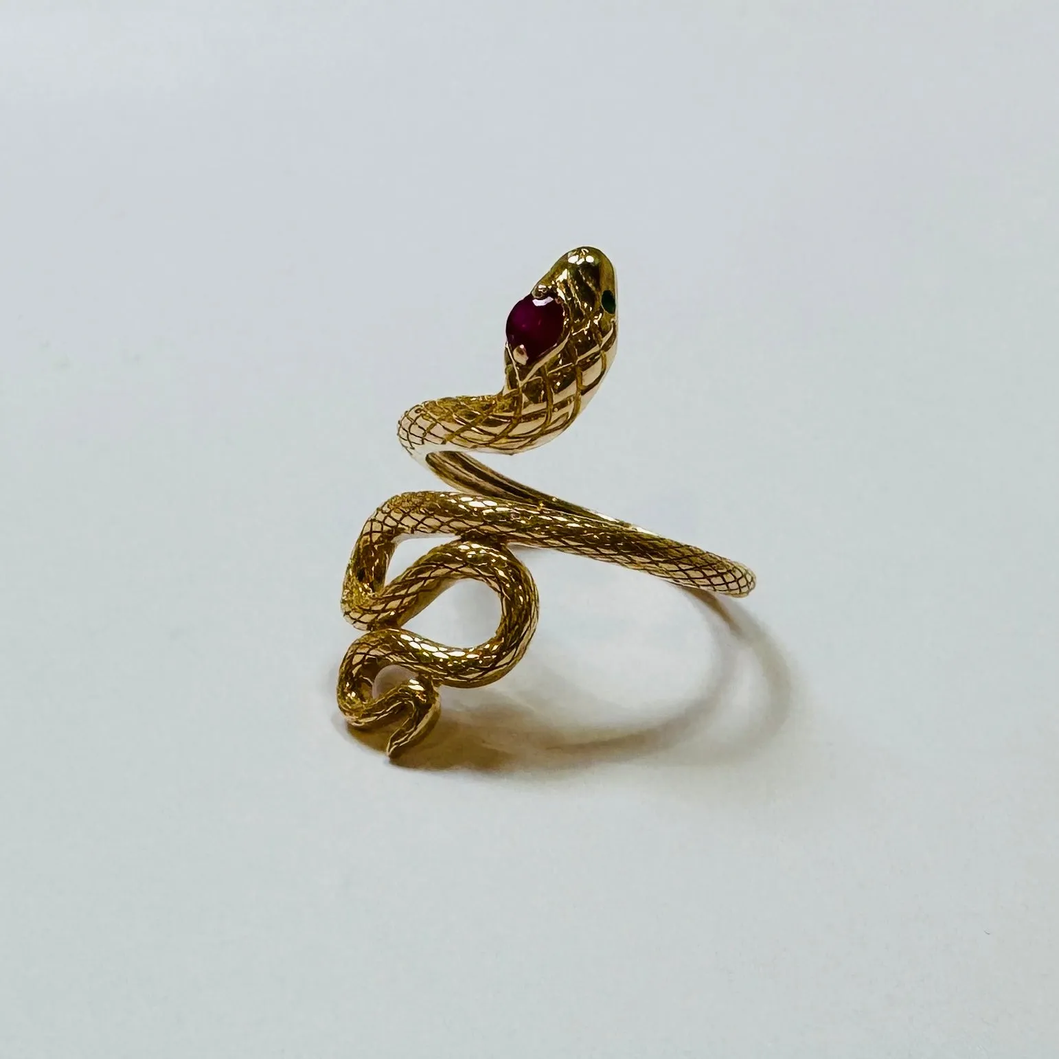 gold snake ring sold by Theodosia