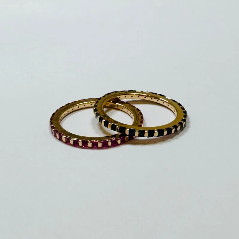 princess cut band sold by Theodosia