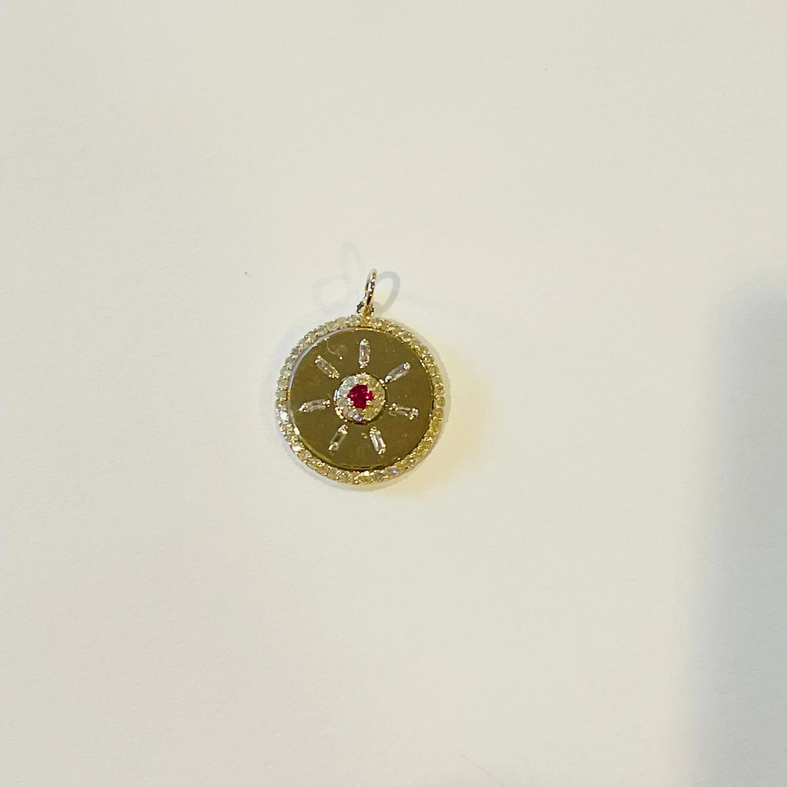 sand-dollar pendant, ruby sold by Theodosia