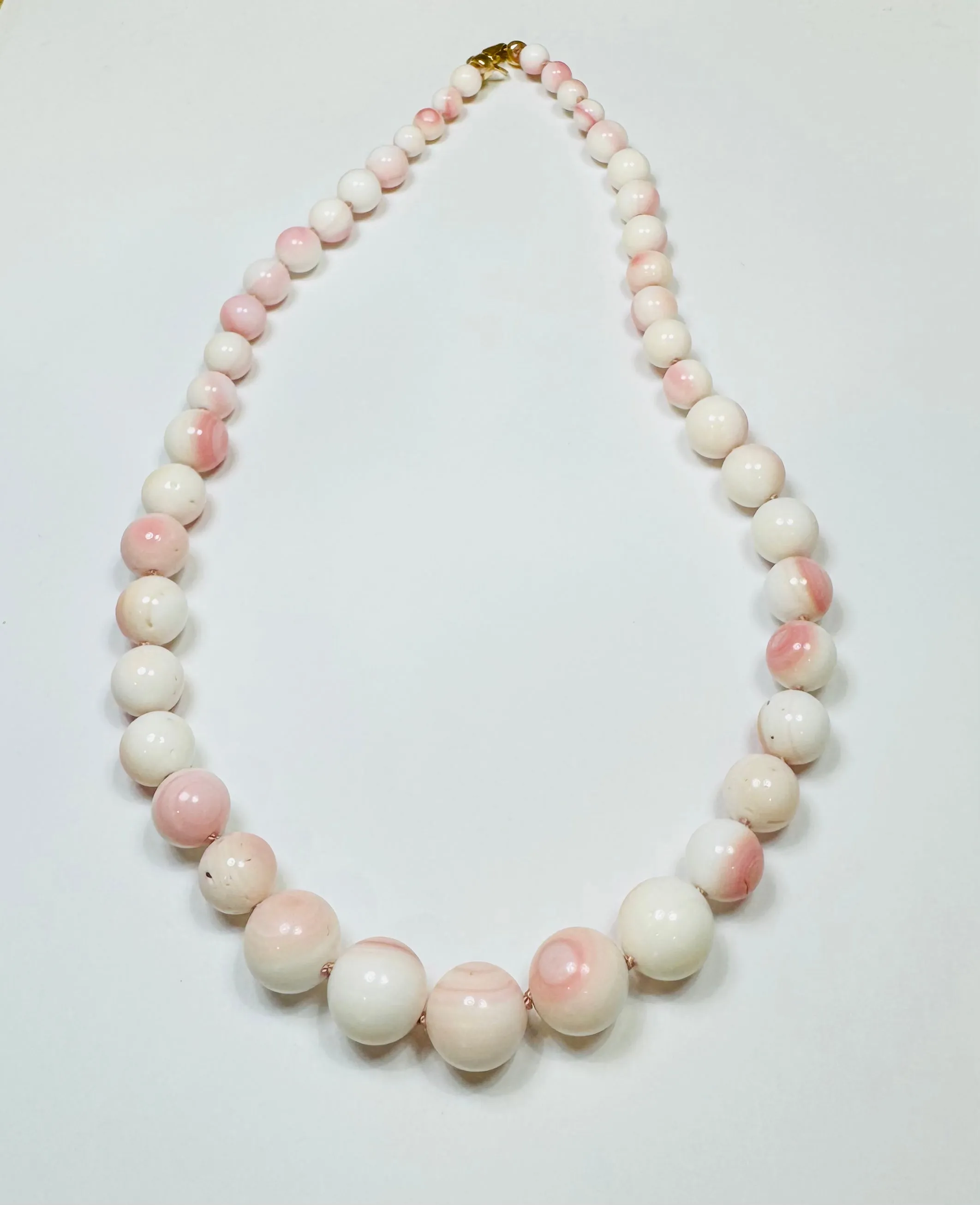 graduated conch gumball necklace sold by Theodosia