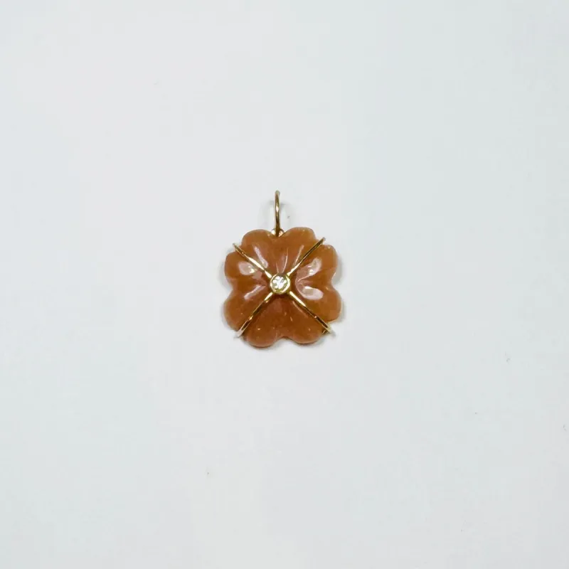 carved flower clover sold by Theodosia