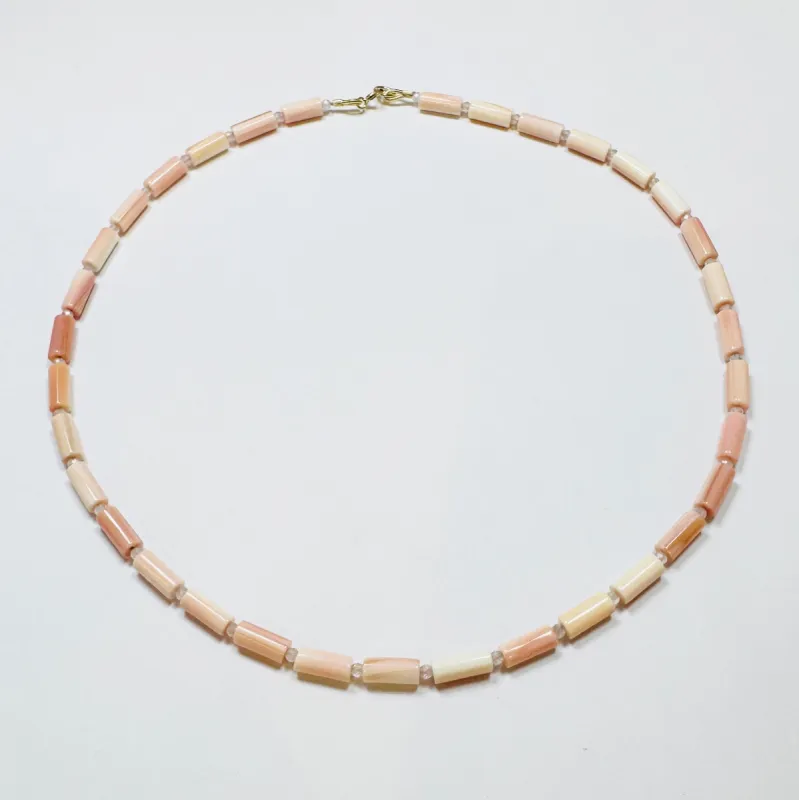 tube pink conch necklace sold by Theodosia