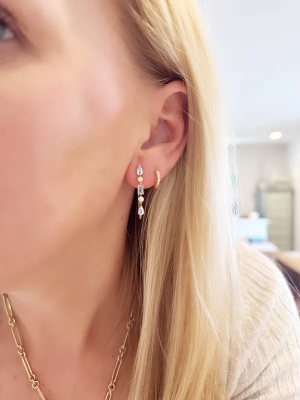 blue topaz earrings with jacket sold by Theodosia