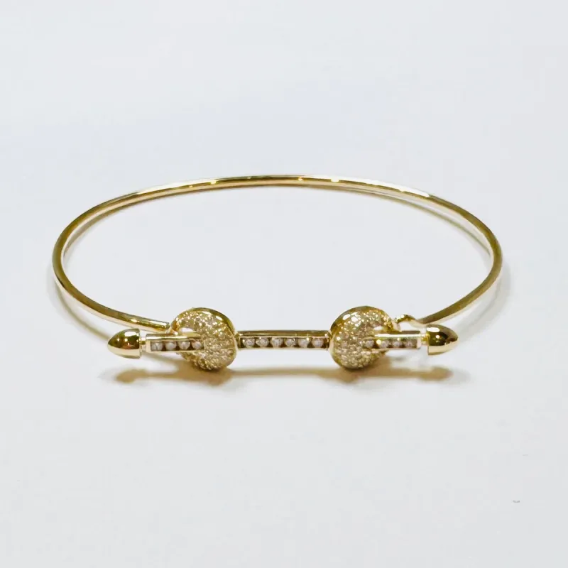 lovers knot bangle sold by Theodosia