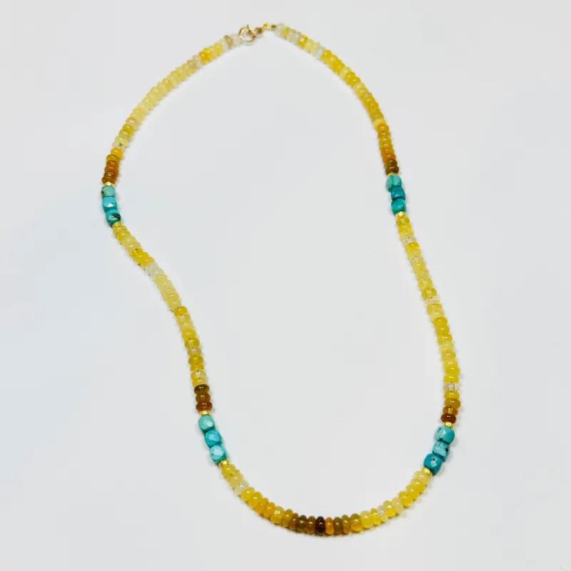 desert sky yellow opal candy necklace sold by Theodosia