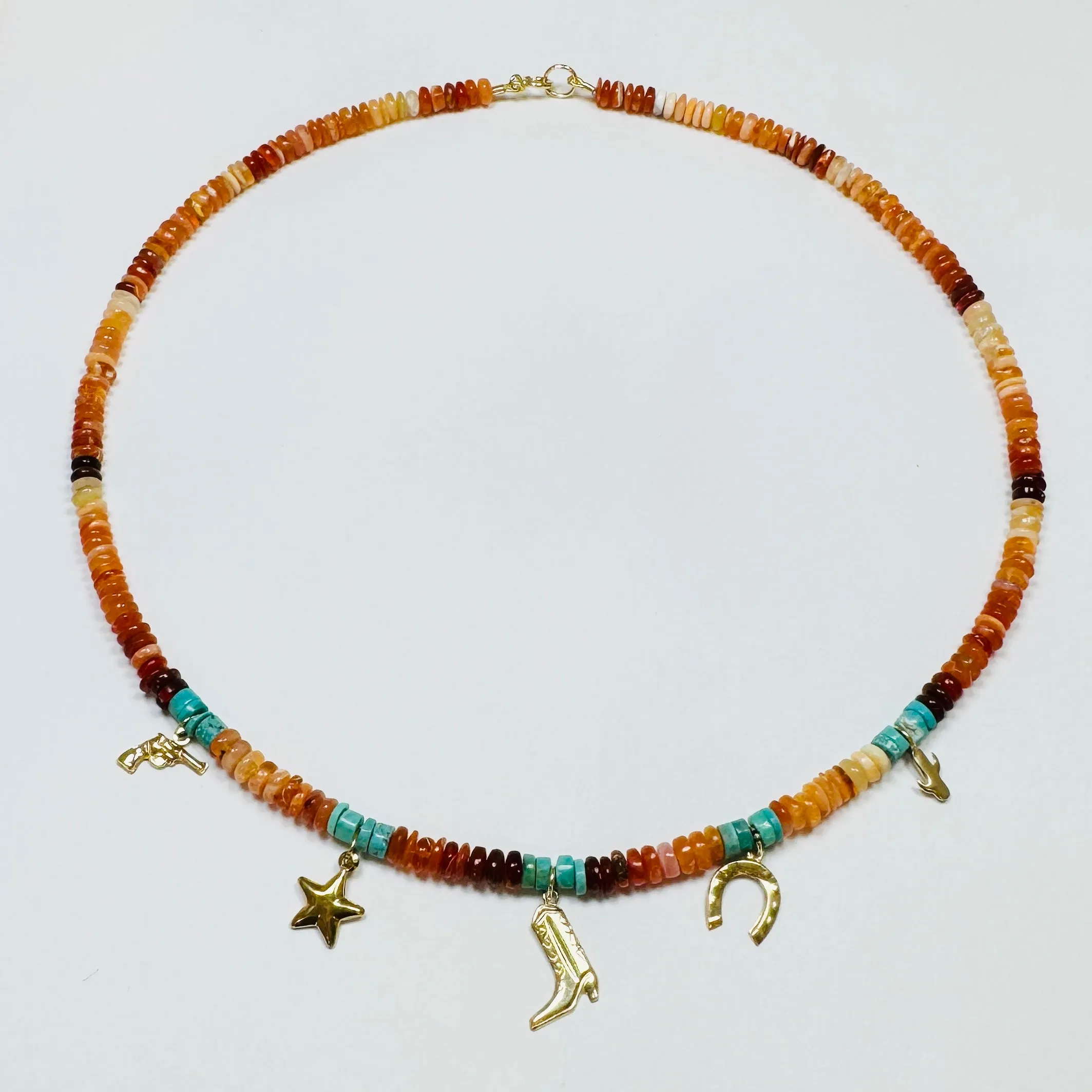 Round Top charm necklace sold by Theodosia product image thumbnail 2
