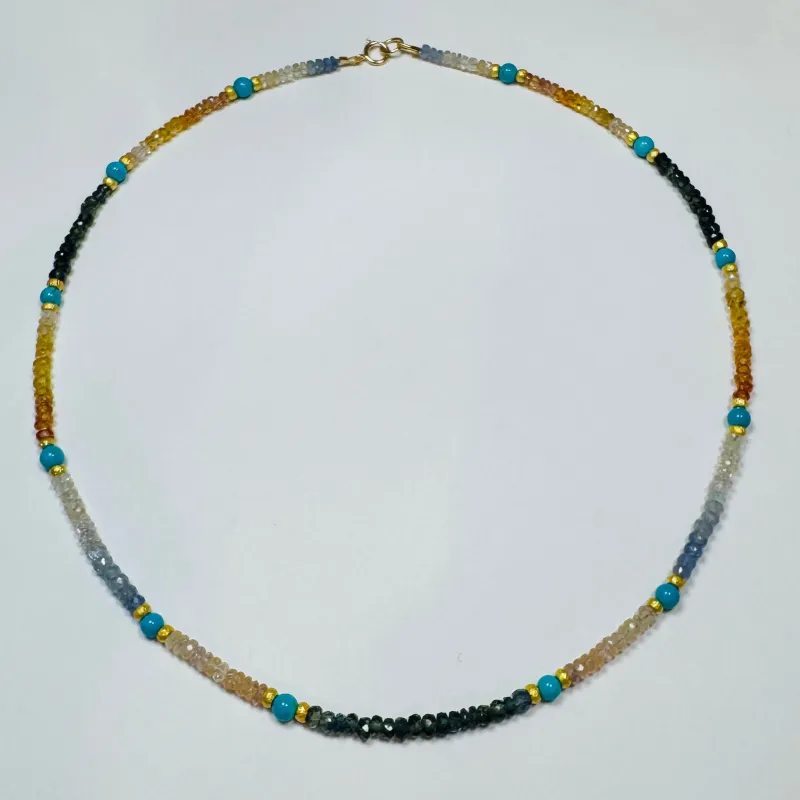 Caribbean sunset necklace sold by Theodosia