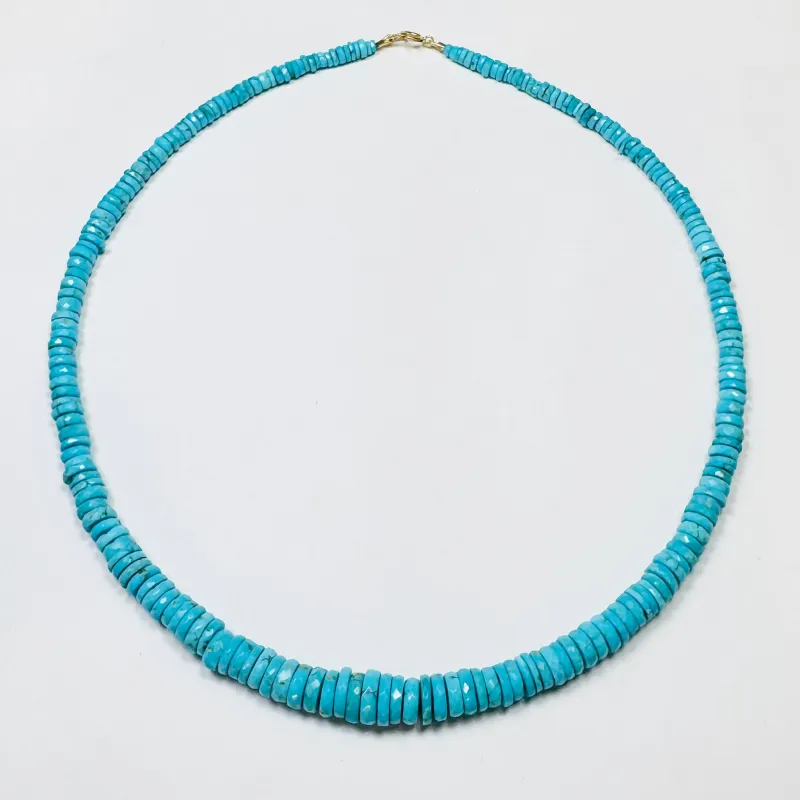 sleeping beauty turquoise necklace sold by Theodosia
