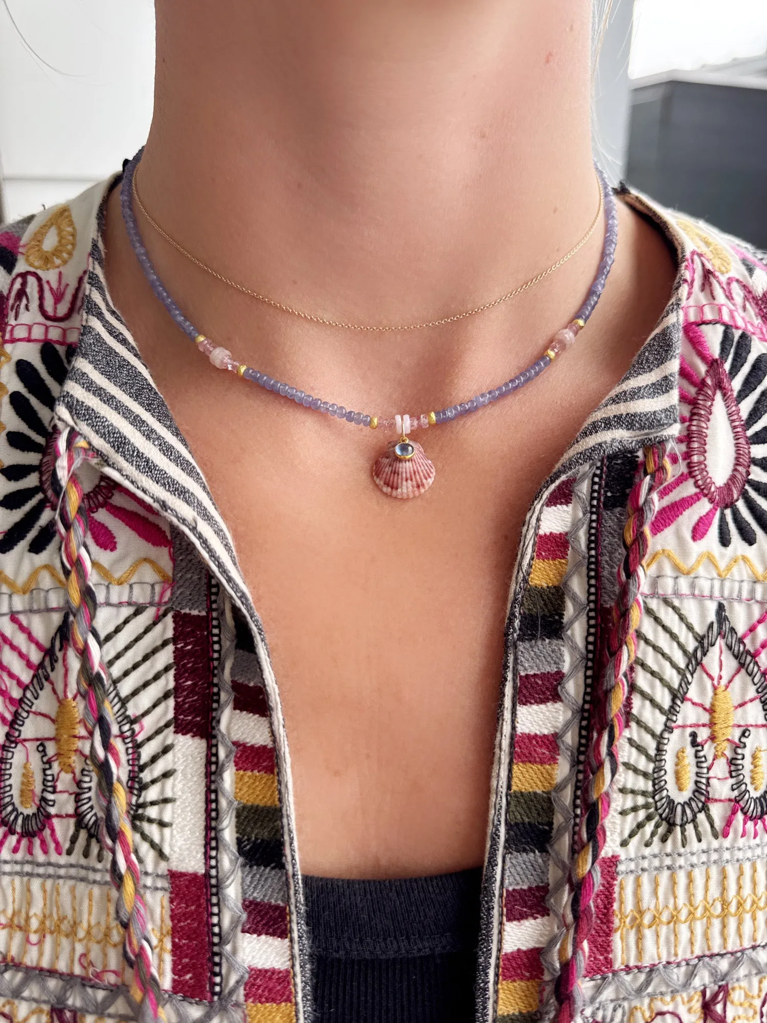 Pawley’s lsland shell necklace sold by Theodosia product image thumbnail 2