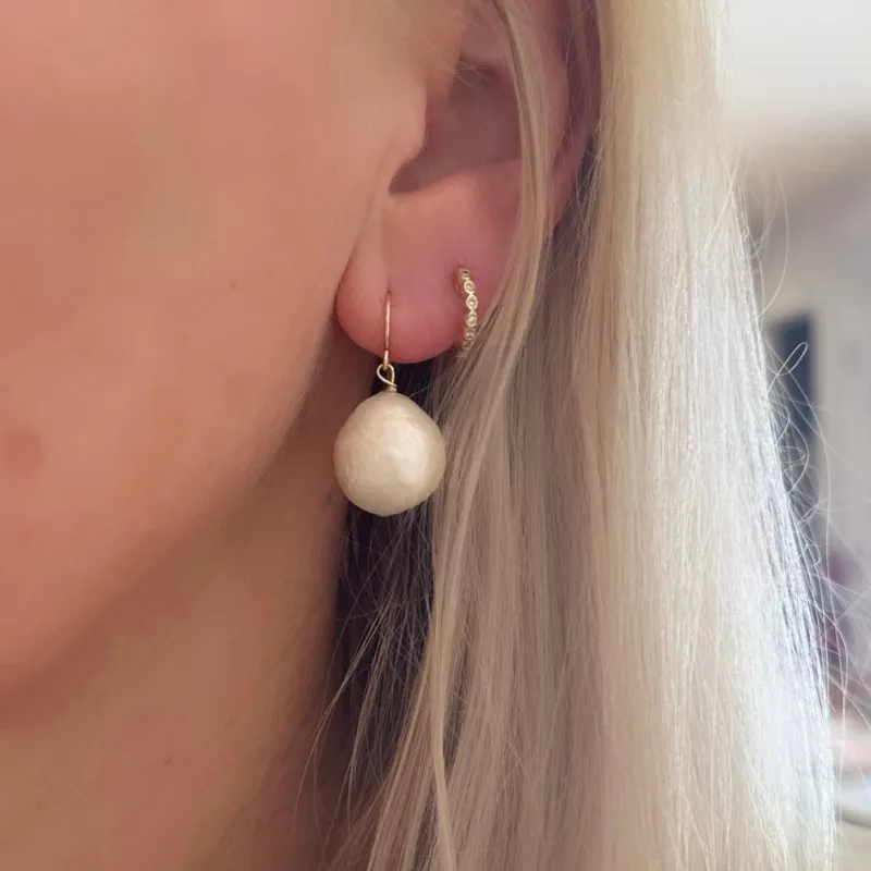 baroque pearl earrings sold by Theodosia