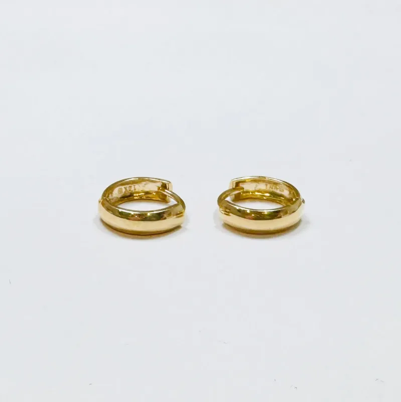 hollow gold huggies sold by Theodosia