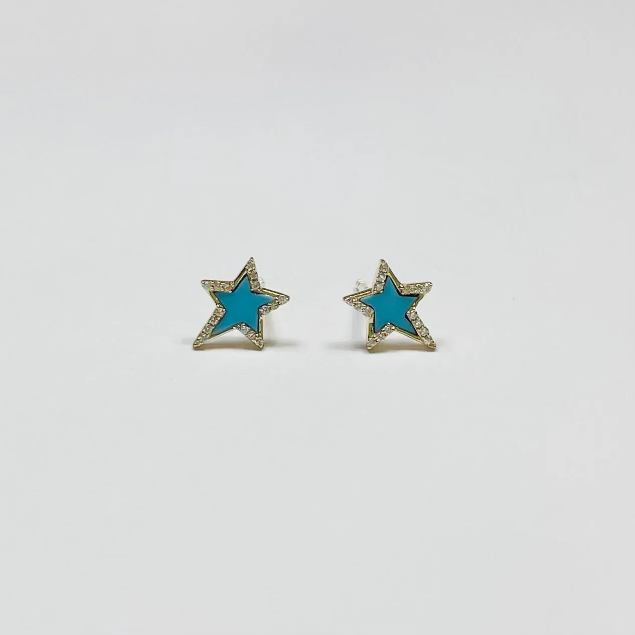 star studs, turquoise sold by Theodosia