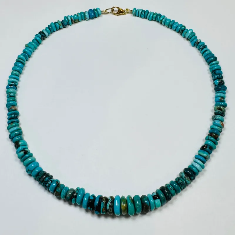 Tortoise turquoise candy necklace sold by Theodosia