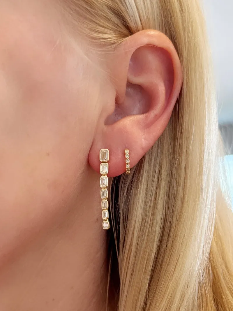 emerald cut diamond dangle sold by Theodosia product image thumbnail 2