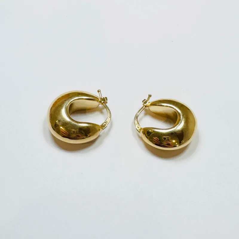 puffy gold hoops sold by Theodosia
