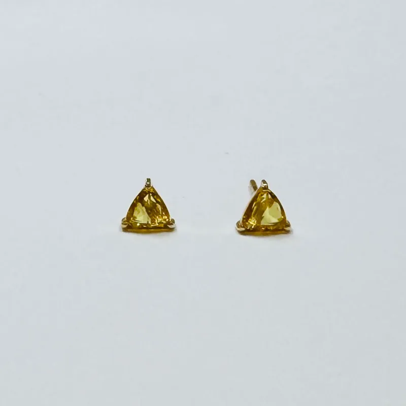 yellow sapphire studs sold by Theodosia